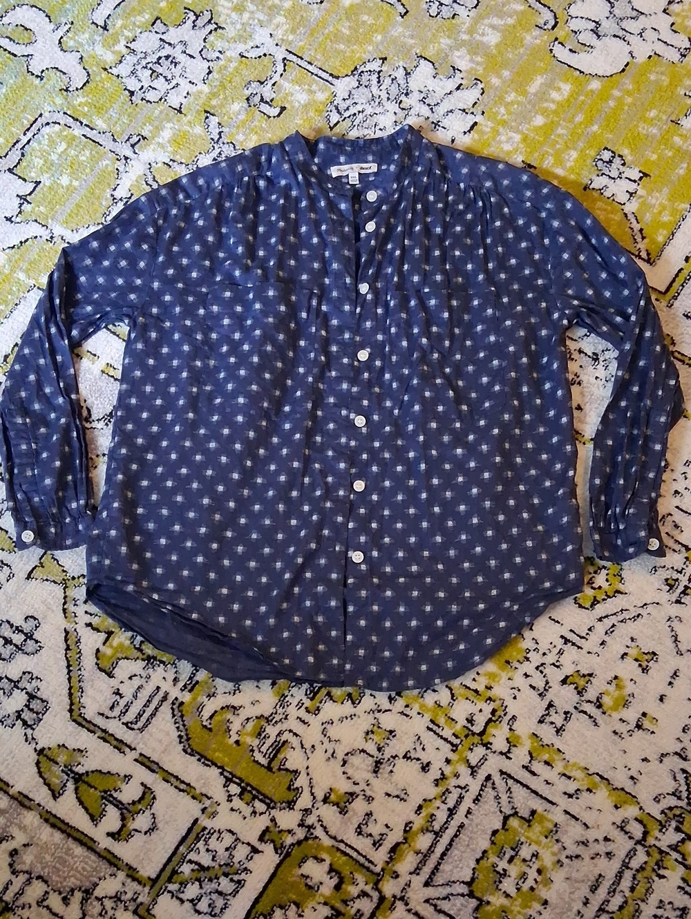Madewell X Daryl K Flowy Lightweight Button Down Blouse,  100% Cotton,  Like New